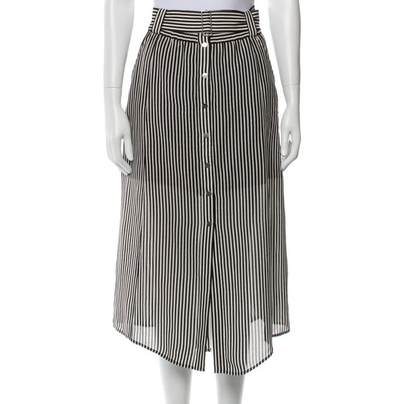 A.L.C. Silk Midi Length Skirt Size 8 - Picture 1 of 7